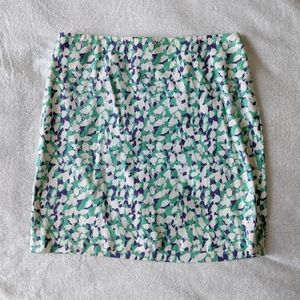Ann Taylor Teal, Purple, White Madison Skirt